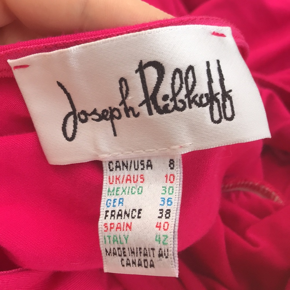 Vintage 90s Casual Lightweight Monochromatic Hot Pink Dolman Sleeve Midi Dress - Picture 4 of 4